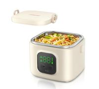 Yarryuter Boîte à Lunch Chauffante Électrique sans pour Adultes et Enfants, Alimentée par Type-C, Portable pour Le Travail et L'École.