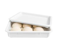 Yarryuter Boîte de Fermentation pour Pâte à Pizza - Piles de Plateaux avec Couvercles - Récipient à Pâte Adapté au Pain