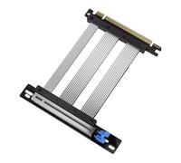 Yarryuter Câble D'Extension PCIe X16 5.0 pour Carte Graphique, Riser Card PCI-E X16 5.0 pour GPU, Extenseur PCI Riser Blindé pour ATX/ITX 180 Degrés B.