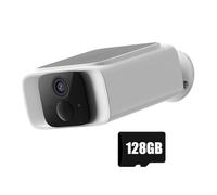 Yarryuter Caméra de Surveillance Extérieure TUYA 4G Alimentée par Énergie Solaire 1080P 128G Vision Nocturne en Couleur Détection de Mouvement PIR Sécurité Domestique Batterie Intégrée