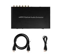 Yarryuter Décodeur Audio EARC 5.1 en Fibre Optique Compatible pour Sorties 7.1 pour Connexions D'Amplificateur de Puissance.