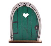 Yarryuter Elfe Porte de FéE Porte de FéE en Bois Porte de FéE Arbre DéCorations Porte Elfe Porte FenêTre Art à -Vert