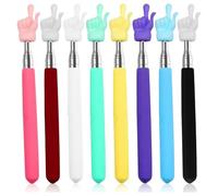 Yarryuter Ensemble de 8 Bâtons de Pointage Extensibles, Pointeur Télescopique pour Enseignants pour une Participation Dynamique en Classe