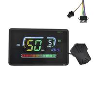 Yarryuter H6C-2 E-Bike Bluetooth Speedometer LCD Display Electric Scooter Meter Dashboard UART pour Vélo Electrique de Montagne SM5+2PIN