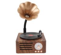 Yarryuter Haut-Parleur Bluetooth en Forme de Gramophone Rétro, Haut-Parleur Portable sans pour Système Audio D'Extérieur, Radio TF FM, Musique MP3