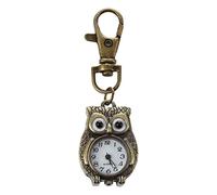 Yarryuter Horloge Trousseau Porte-Cles Forme D'Hibou 37X24Mm