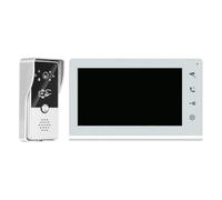 Yarryuter Interphone Vidéo Filaire Intelligent, Sonnette D'Interphone Vidéo Adaptée à la Sonnette Extérieure de avec Affichage Prise UE