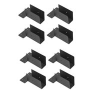 Yarryuter Kit de Pergola pour Menuiserie en Acier Inoxydable - Support de Supérieur - Quincaillerie de Pergola de Dimensionnement Modulaire pour Bois de 2 X 4, Paquet de 8