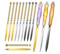 Yarryuter Kit de Projet de Tournage sur Bois pour Ouvre-Lettres en 9 Pièces. DIY pour Couper les Enveloppes et les Feuilles de Papier. Kit de Tournage pour Fabriquer des Cadeaux. Fournitures de Fabric