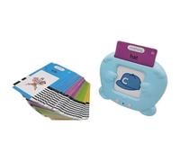 Yarryuter Machine d'apprentissage Multilingue pour Enfants, Cartes Flash Interactives avec Voix pour Apprendre L'Anglais 224 Courants en Bleu