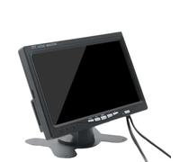 Yarryuter Mini TV 7 Pouces HD Moniteur 800X480 éCrans LCD de Voiture Portables sur DVD/CMMB Deux EntréEs pour Voitures de Tourisme Camions