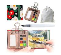 Yarryuter Palette de Peinture de Voyage, Mini Ensemble de Peinture Aquarelle, Palette de Peinture Portable pour Voyage, Palette de Peinture Aquarelle