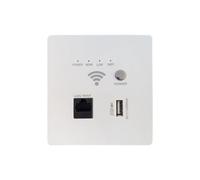 Yarryuter Panneau AP WiFi Prise de Charge USB Panneau WiFi Prise Murale sans Alimentation POE 48V Couleur Blanche