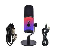 Yarryuter pour Le Podcasting Recording Gaming Streaming Streaming USB/XLR RVB Microphone Dynamic Microphone XLR/USB Microphone Dynamique avec Câble XLR