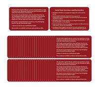 Yarryuter Rappel des Droits Carte des Droits Anglais Espagnol Droits Constitutionnels 50 PCS