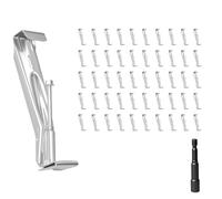 Yarryuter Support de Gouttière Résistant à la Rouille de 5 Pouces, Ensemble de 20 Pièces avec Vis Pré-Insérées.