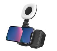Yarryuter Téléphone Bluetooth Portable Sefile Stick Poignée Stabilisateur Vlog Selfie Fill Light Photographie Accessoires Noir avec Lumière