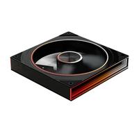 Yarryuter Ventilateur de Boîtier pour PC Star Ring 140mm 14CM, Lumière Divine Synchronisée Lian PWM, 650 à 1800 TR/Min, Ventilateur de Refroidissement 5V3Pin, Barre Lumineuse Circulaire Noire.