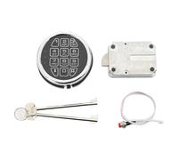 Yarryuter Verrouillage de Solénoïde de Remplacement Chrome Digital Electronic Keypad Lock pour les Coffres-Forts de Boulon Swing, le Câble de Réinitialisation, le Verrouillage de la Carte de Circuit I