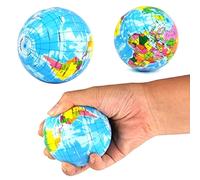 Yarui-World® 100mm Anti Stress Soulagement Relief Petit Globe Monde Eponge Balle Jouet Jouet Cadeau Pour Enfant Planète Boule Terre Modele
