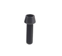 Yaruijia Boulon en titane pour vélo DIN912 M5x9 15 16 18 20 25 30 35 40 45 50 55 60 mm Vis à tête conique à six pans creux 0,8 mm (M5 x 18 mm, noir)