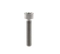 Yaruijia Boulon en titane pour vélo DIN912 M6 x 10/15/16/18/20/25/30/35/40/45/50/55/60 mm, vis à six pans creux à tête carrée Gr5 (M6 x 25 mm, titane)