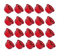 Yaruijia Lot de 20 écrous à bride en alliage d'aluminium gaufré, M4 M5 x 4,5 M5 x 6 M6, anti-rotation et anti-desserrage pour électronique, PC, ordinateur portable, réparation intérieure de voiture