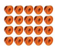 Yaruijia Lot de 20 écrous à bride en alliage d'aluminium gaufré, M4 M5 x 4,5 M5 x 6 M6, anti-rotation et anti-desserrage pour électronique, PC, ordinateur portable, réparation intérieure de voiture