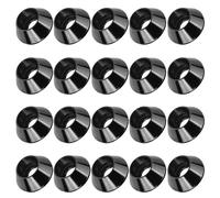 Yaruijia Lot de 20 rondelles de boulon à tête cylindrique en aluminium 6061 M2 M3 M4 M5 M6 M8 pour drones, jouets, modèles, pièces de bricolage (noir, M5)