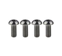 Yaruijia Lot de 4 vis en titane pour porte-bidon M5 x 12 mm (normal)