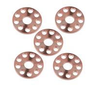 Yaruijia Lot de 5 rondelles plates en titane M6/M8/M10 pour pièces de moto (bronze, rondelle M6)