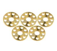 Yaruijia Lot de 5 rondelles plates en titane M6/M8/M10 pour pièces de moto (rondelle M6, doré)