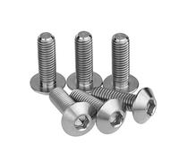 Yaruijia Lot de 6 vis à tête hexagonale M8 x 25 mm pour frein à disque de moto (titane)