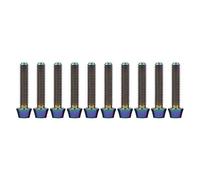 Yaruijia M4 x 20 Din912 Titanium Aérospatiale Allen Douille hexagonale capuchon Fuseau pour Potence de vélo à tête à vis Lot de 10