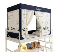 YARUMD Tente De Lit,Tente De Rêve Rideau Occultant pour Lit Superposé Rideau,pour Lit Mi Hauteur Rideau Deux Couches Lit Mezzanine Rideau Anti,pour Garcon Fille Poussière,B,90 * 190 * 110cm