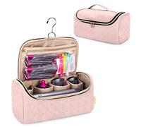 Yarwo Sac de Voyage Compatible avec Dyson Airwrap Complete, Sac de Rangement pour Airwrap Volume, Shape Styler et Accessoires, Beige Rose