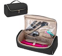 Yarwo Sac de Voyage Compatible avec Dyson Corrale Hair Straightener, Noir | Rembourré, 1 compartiment principal, 1 poche ouverte, poche arrière, poignée supérieure, étui voyage pour lisseur