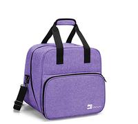 Yarwo Sac pour Surjeteuses avec Planche de Bois pour Soutenir Le Fond, Sac de Transport pour Surjeteuses, Convient à la Plupart Majeur Surjeteuses, Violet