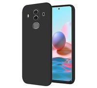 Yarxiawin Coque Huawei Mate 10 Pro fine rose, soyeuse au toucher pour Huawei Mate 10 Pro coque en silicone souple antichoc case mignon anti-empreintes digitales esthétique (Noir)