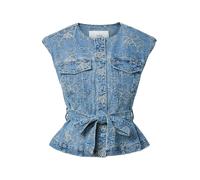 YAS Gilet 'Kari' bleu denim / gris, Taille L