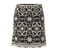 YAS Jupe 'CILIA' beige / noir, Taille 38
