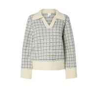 YAS Pull-over crème / bleu marine / noir, Taille XS