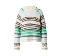 YAS Pull-over 'YASBibi' écru / bleu clair / anthracite / vert, Taille L