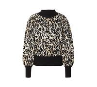 YAS Pull-over 'YASFonny' camel / noir / blanc, Taille XXL