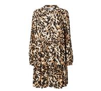 YAS Robe-chemise 'Alira' beige / marron / noir, Taille 42
