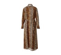 YAS Robe-chemise 'YASKaya' caramel / orange clair / noir / blanc, Taille 44