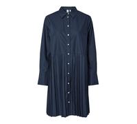 YAS Robe-chemise 'YASRoyelli' bleu marine, Taille 34