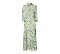 Yas Savanna Long Shirt 3/4 Sleeve Long Dress Bleu M Femme