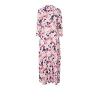 YAS Robe-chemise 'YASSavanna' camel / bleu foncé / rose / blanc, Taille 36