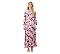 YAS Robe-chemise 'YASSavanna' camel / bleu foncé / rose / blanc, Taille 34